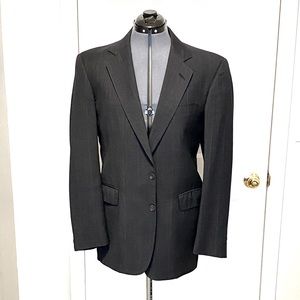 Cricketeer Black Blazer Plaid Pinstripe 42R 304